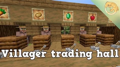 villager trading hall with zombie.